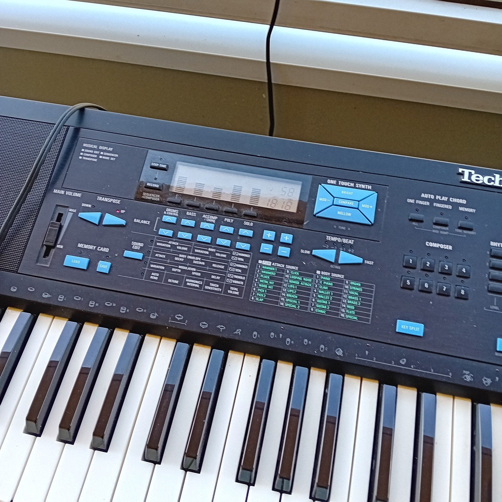 Technics AX5 Keyboard met standaard en koptelefoon, Ophalen of Verzenden, Met standaard, Technics, 61 toetsen