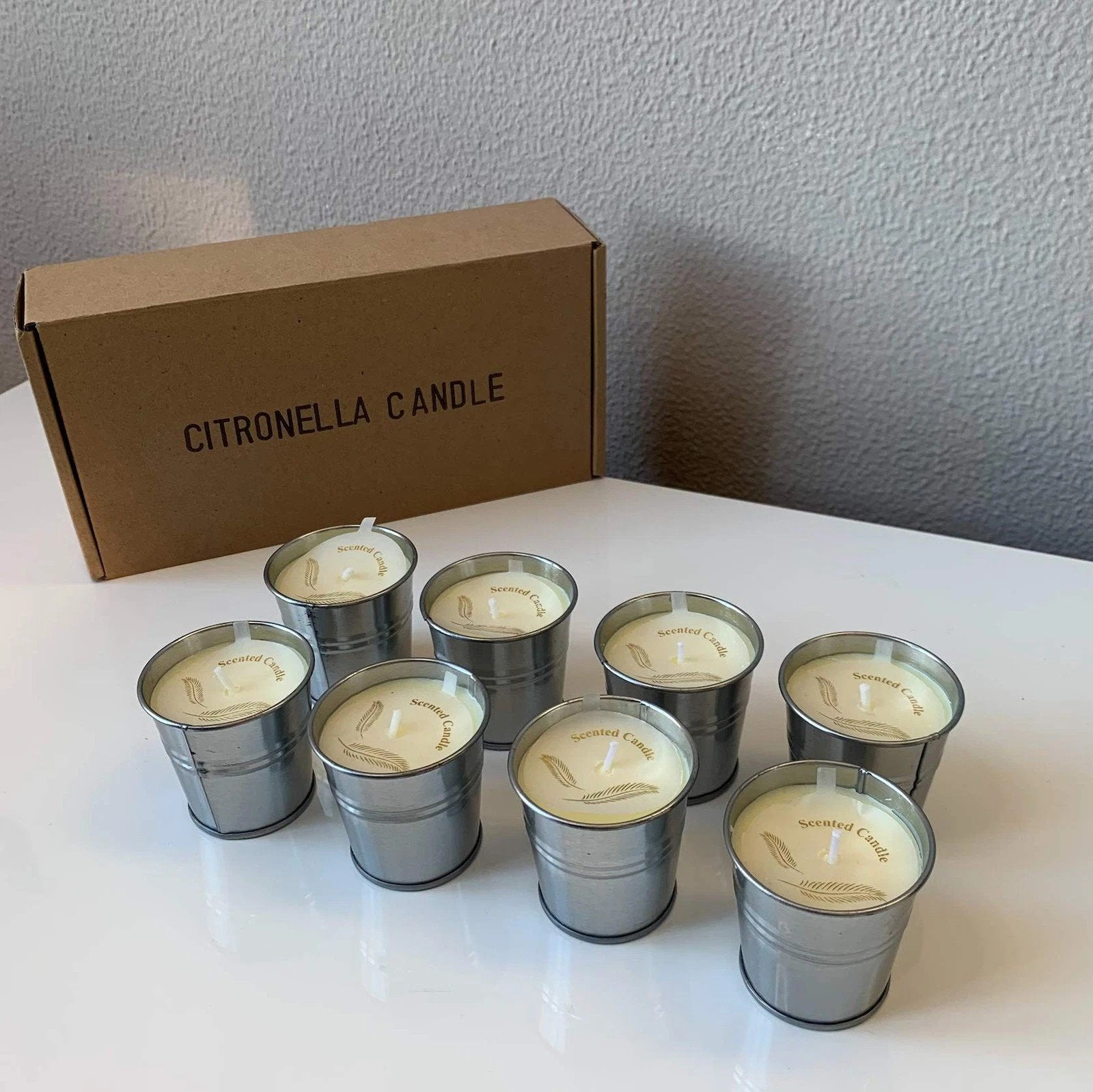 Restpartij 540 sets citronellakaarsen – 4.320 stuks – €800, Diversen, Rommelmarktspullen, Ophalen, Nieuw