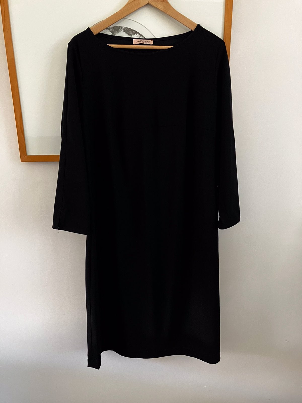 LaDress by Simone, navy jurk mt42, Kleding | Dames, Ophalen of Verzenden, Zo goed als nieuw, Blauw, Boven de knie