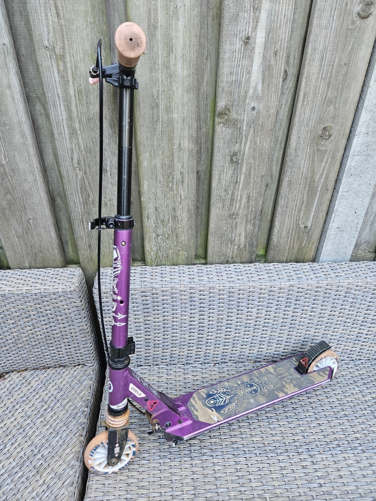 Paarse Oxelo step, Fietsen en Brommers, Ophalen, Gebruikt, Gewone step, Oxelo