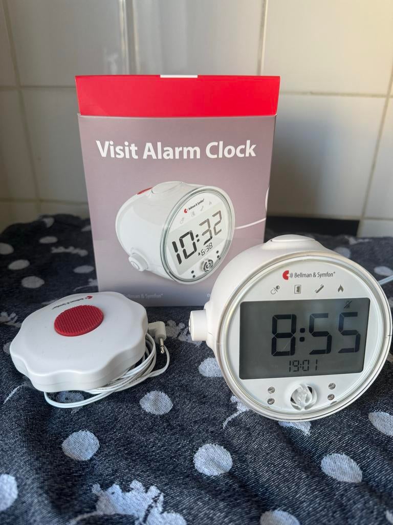 Bellman & Symfon Visit Alarm Clock ( dove en slechthorende), Witgoed en Apparatuur, Wekkers, Gebruikt, Digitaal, Ophalen of Verzenden