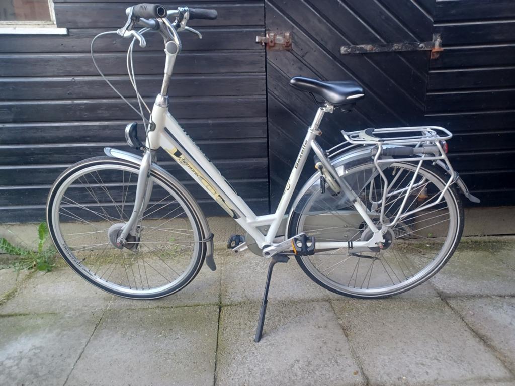Goede Gazelle Chamonix damesfiets, Ophalen, Versnellingen, Gazelle, Trommelrem