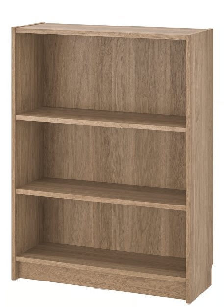 BILLY Boekenkast, eikenpatroon, 80x28x106 cm, Ophalen, Met plank(en), Eikenhout, Nieuw