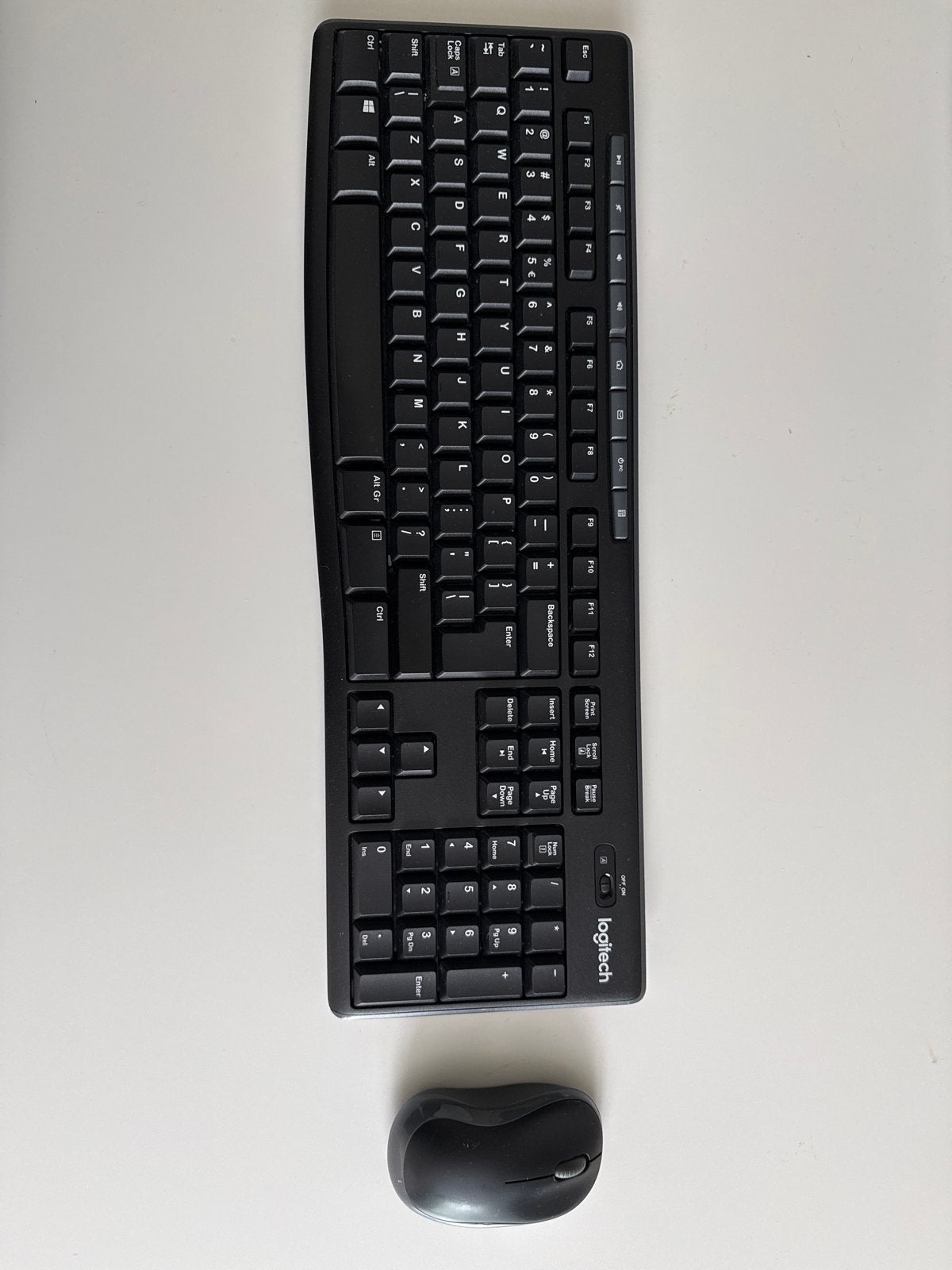 Logitech draadloos toetsenbord en muis-set, Computers en Software, Toetsenborden, Ophalen, Gebruikt, Toetsenbord en muis-set, Draadloos