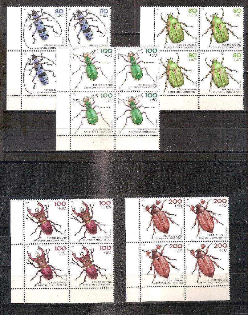 BRD 1666-1670 postfris blok van 4, Ophalen of Verzenden, BRD, Postfris