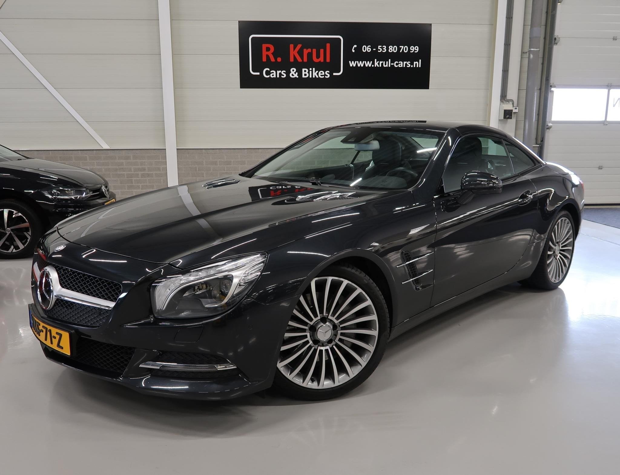 Mercedes-Benz SL-klasse 350 Cabrio Panoramadak H&K Leer Nekv, Automaat, Euro 5, Gebruikt, Zwart