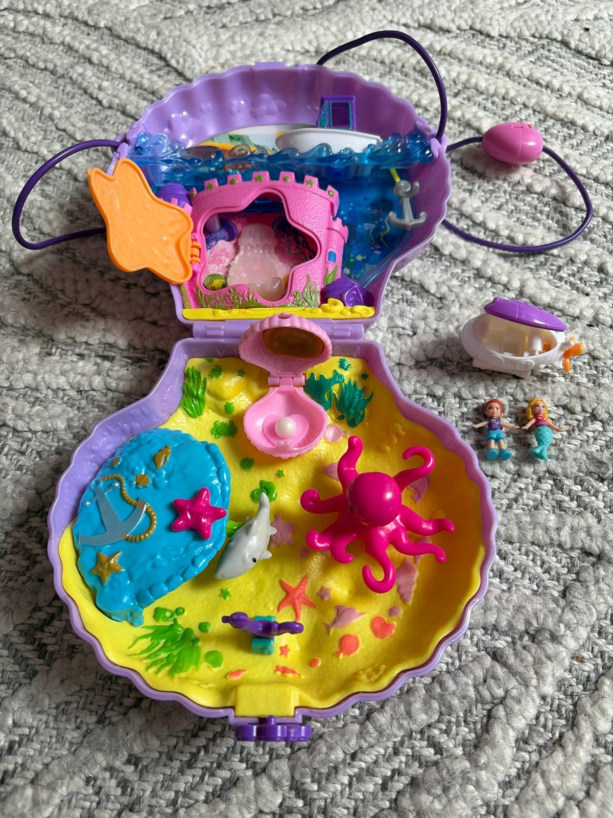 Polly Pocket Schelp Speelset - Compleet & Draagbaar, Ophalen, Zo goed als nieuw, Jongen of Meisje