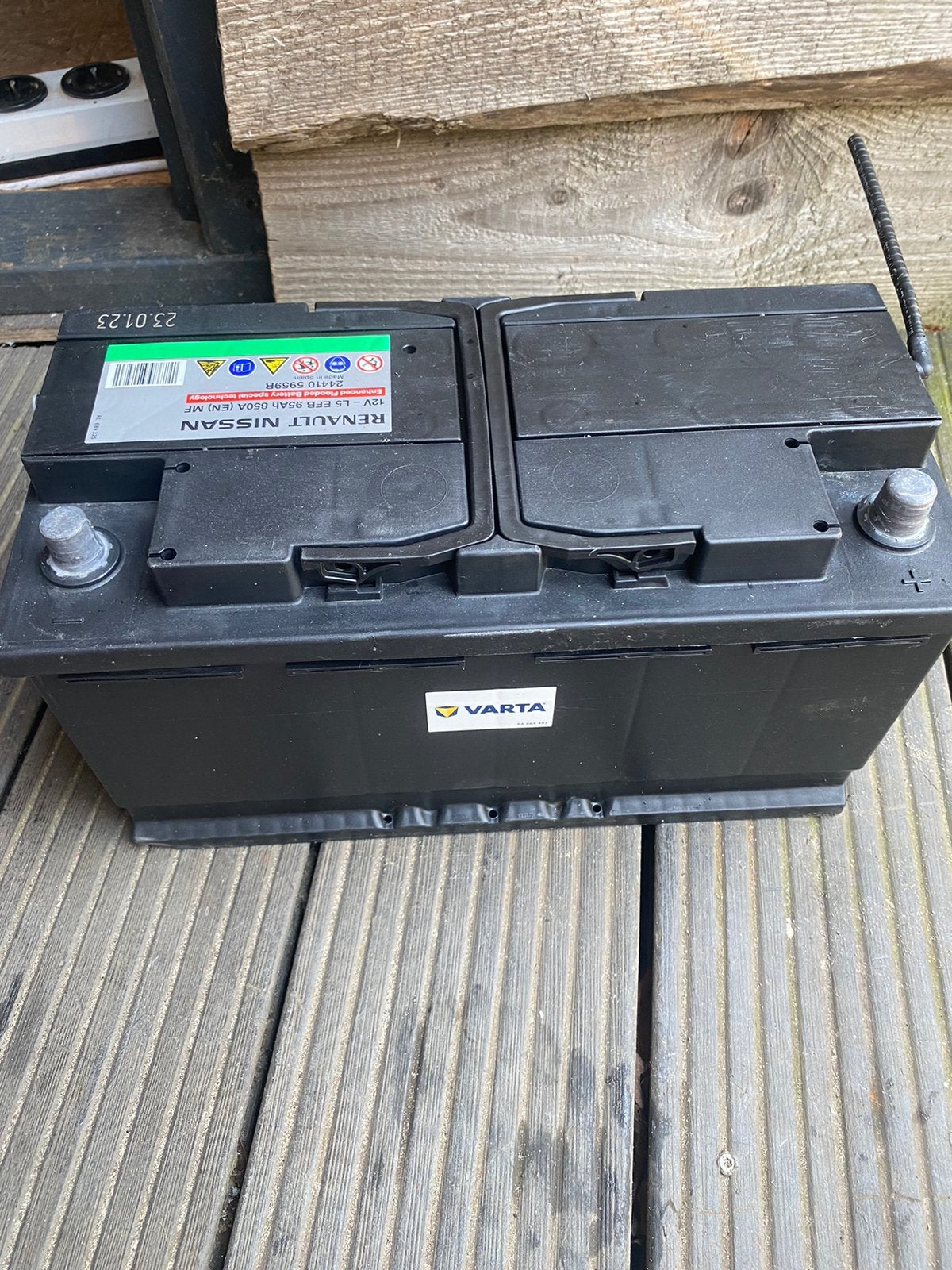 Grote start accu oem Renault Nissan Varta 95ah 12v auto Boot, Ophalen of Verzenden