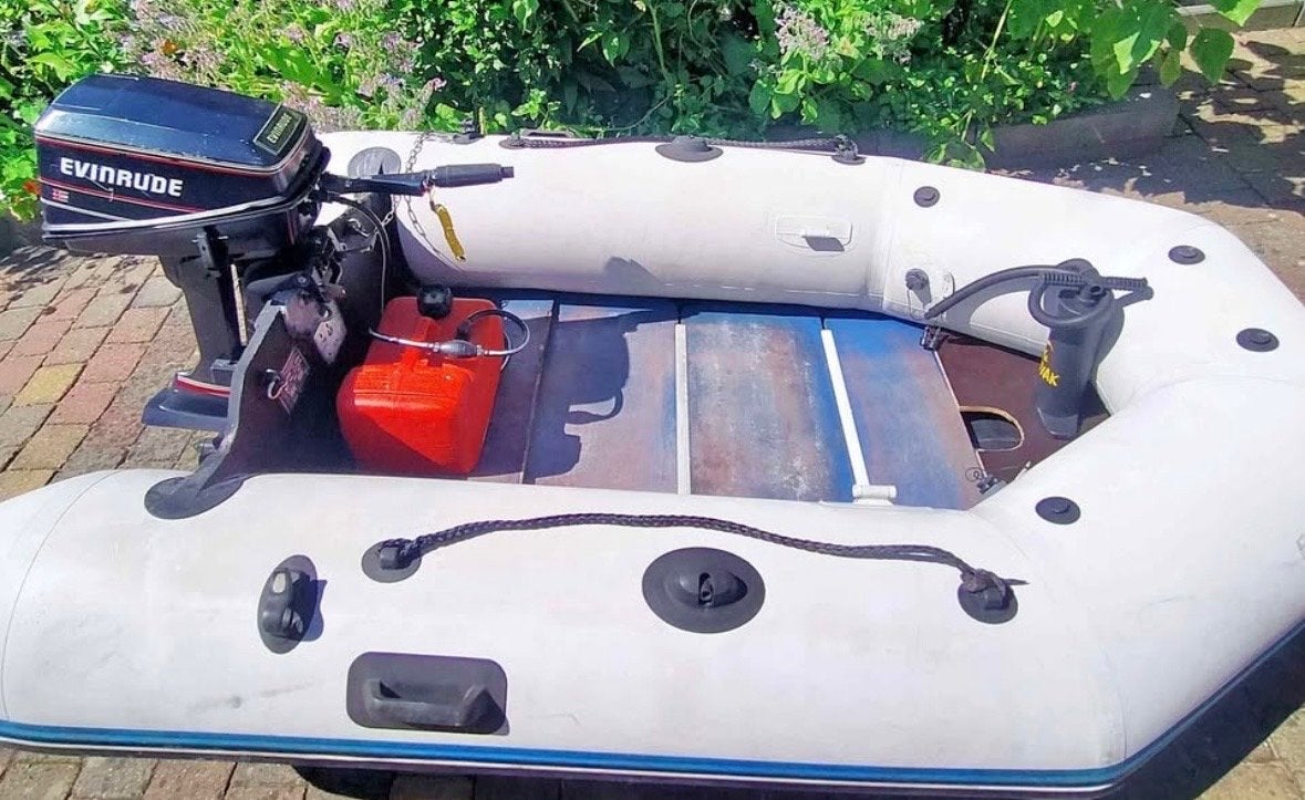 Zodiac rubberboot met 4pk evinrude, Ophalen, Zodiac, Gebruikt, Inclusief motor