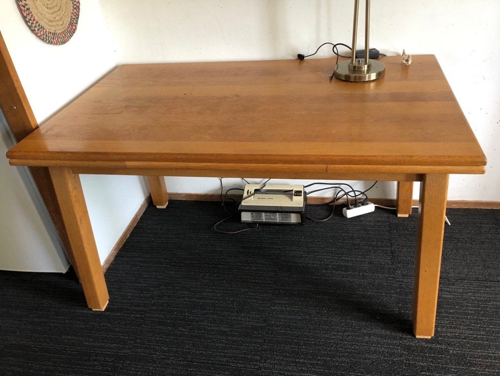 Tafel uittrekbaar, Ophalen, Gebruikt, 100 tot 150 cm, 50 tot 100 cm