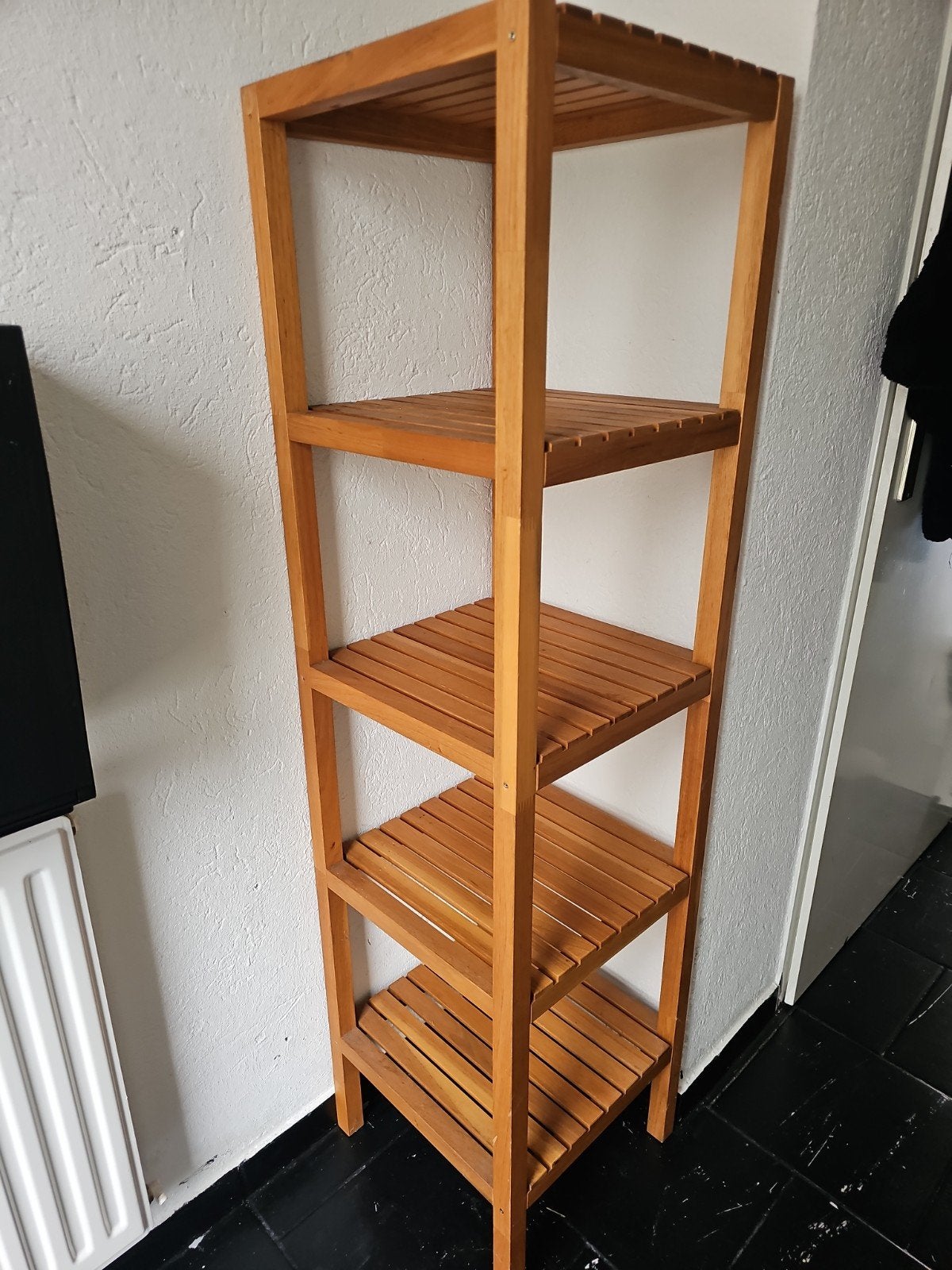 Houten badkamerrek met 5 planken, Ophalen of Verzenden, Gebruikt