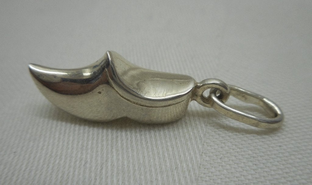 Zilveren hanger klomp nr.1596, Verzenden, Zo goed als nieuw, Zilver, Zilver
