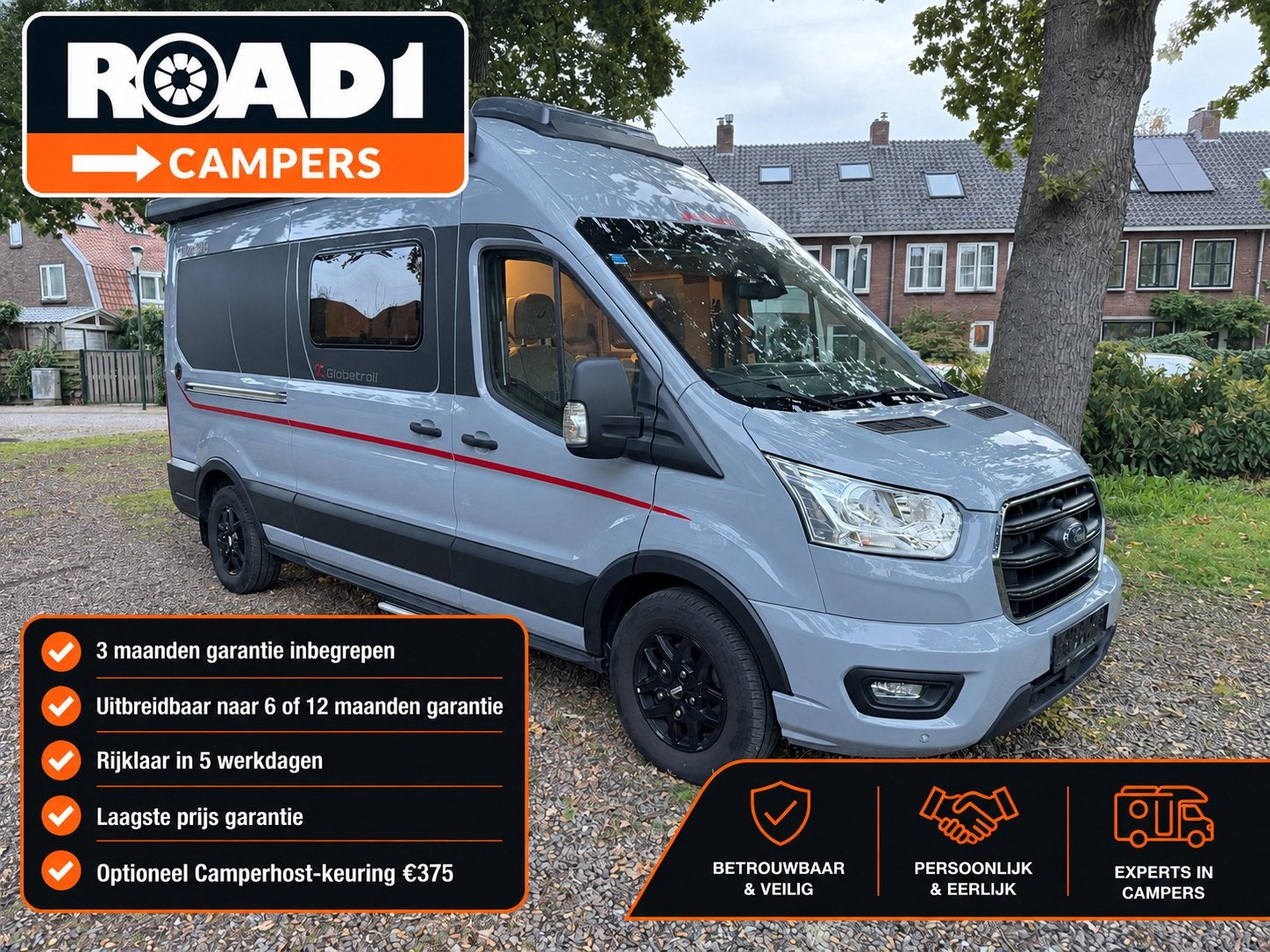 Dethleffs Globetrail 590 | Buscamper | 2023 | BTW-camper!, Buscamper of Camperbus, Ringverwarming, Ford, Tot en met 2