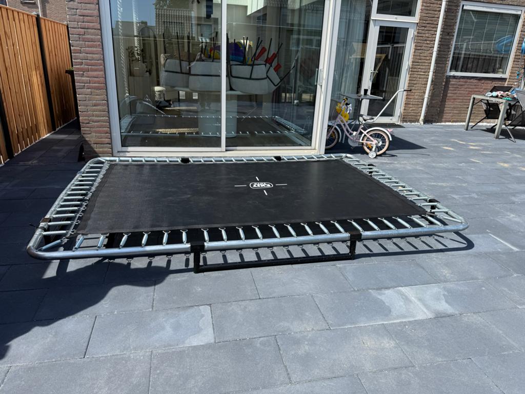 EXIT Trampoline Silhouette Inground 305x214 cm - Zwart, Ophalen of Verzenden, Nieuw