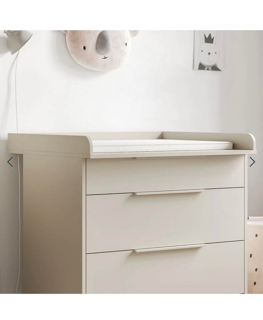 Bladvergroter voor commode Soie Oatmeal Petite Amelie, Kinderen en Baby's, Kinderkamer | Commodes en Kasten, Minder dan 90 cm
