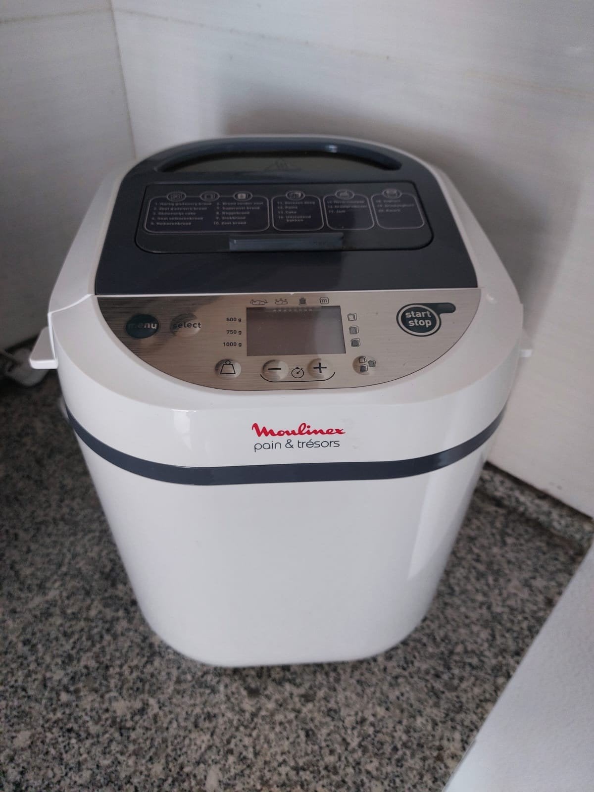 Broodbakmachine Moulinex Pain & Trésors, Witgoed en Apparatuur, Broodbakmachines, Gebruikt, Met timer, 800 tot 1200 gram deeg