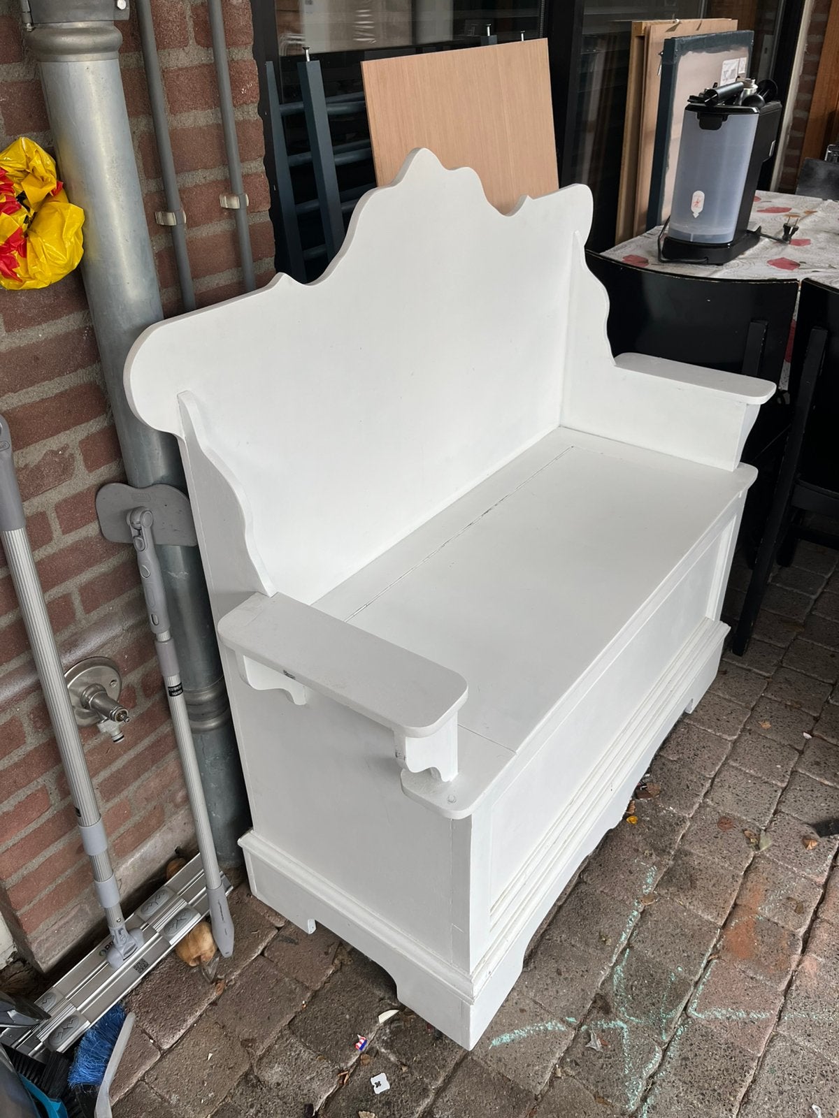 Bankje, Tuin en Terras, Tuinsets en Loungesets, Ophalen, Zo goed als nieuw