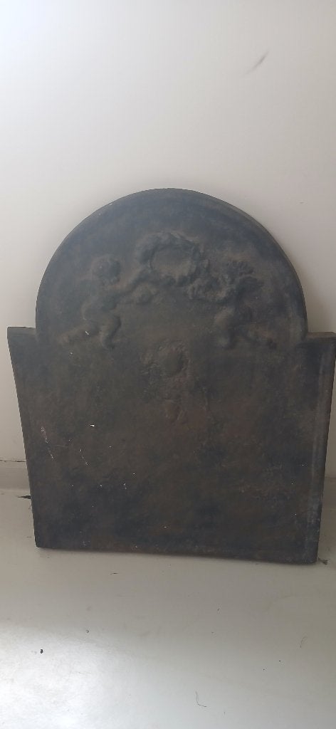 Gietijzeren ornament haard (antiek, achterhuis), Ophalen of Verzenden, Gebruikt, Vrijstaande haard, Overige soorten