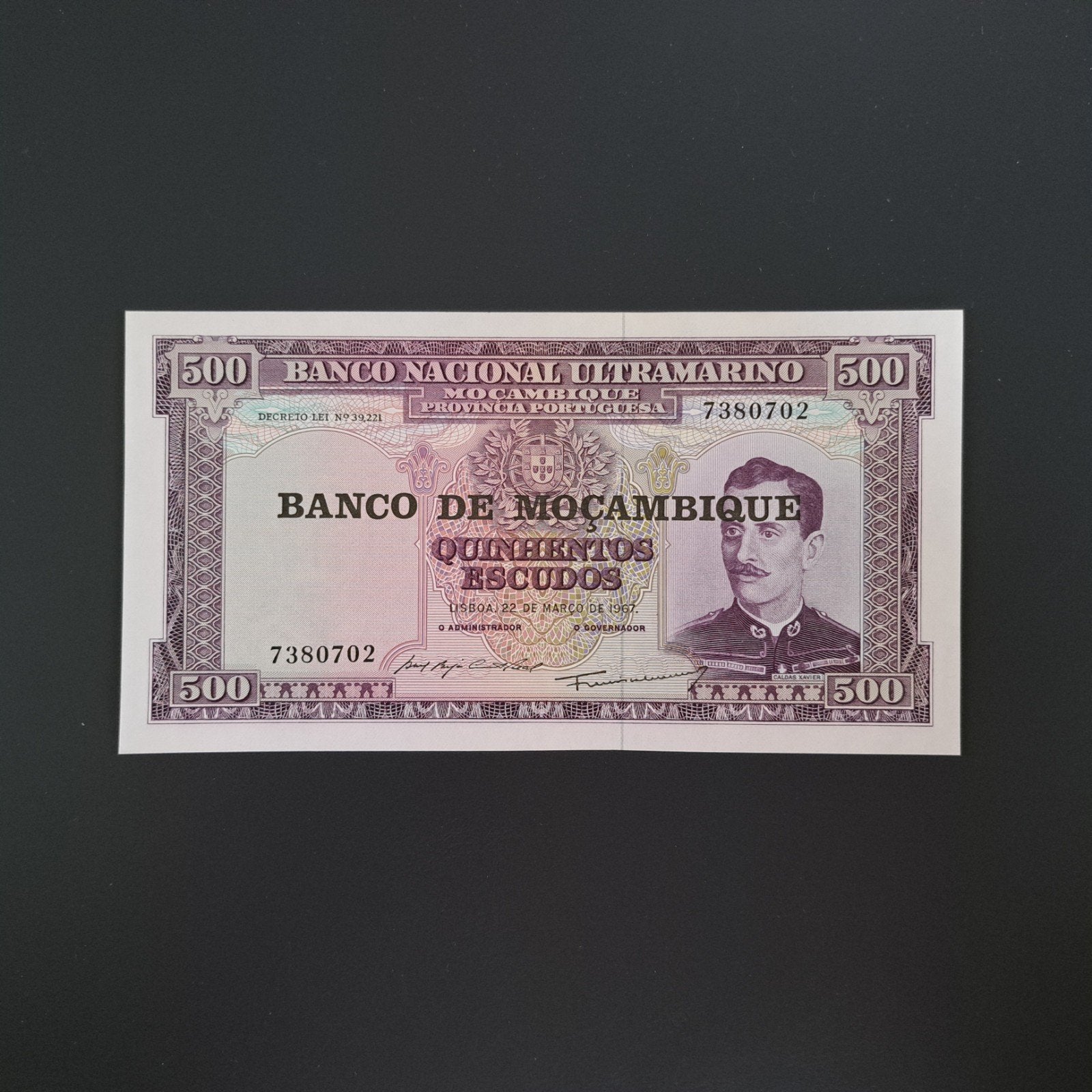 500 escudo Mozambique #003, Verzenden, Overige landen, Los biljet