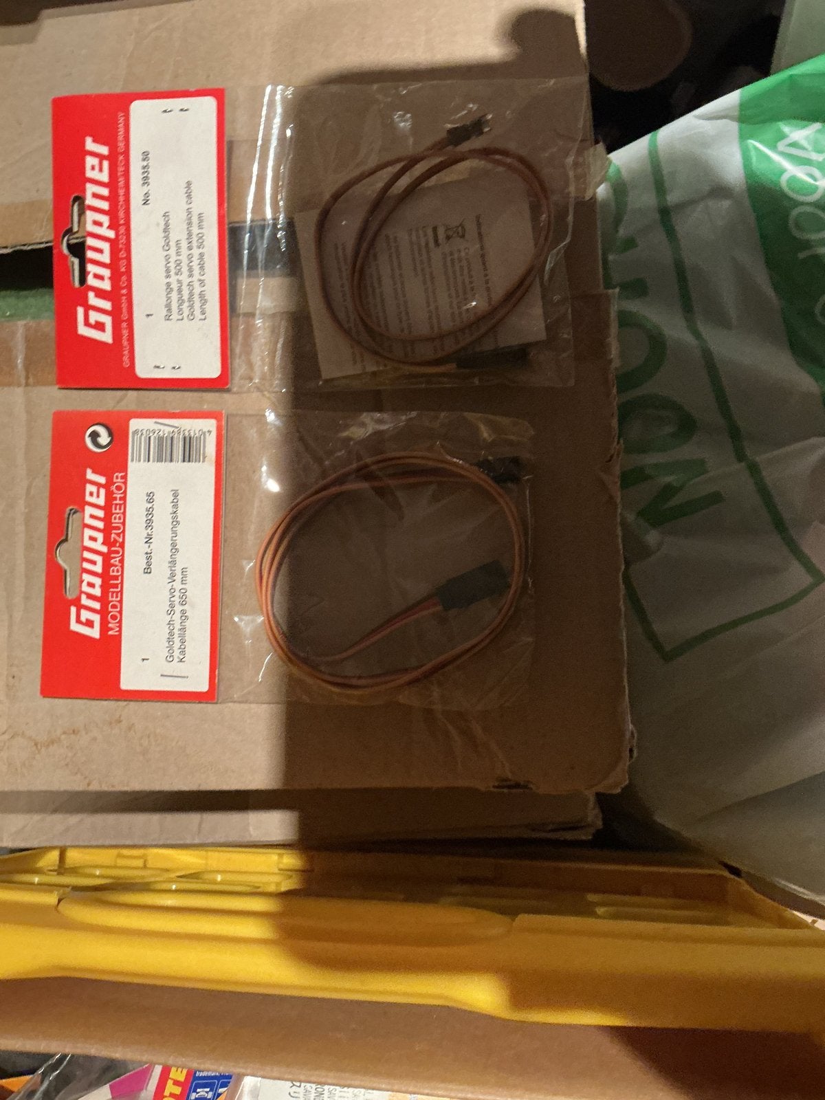 Graupner Goldtech Servo Verlengkabels (500mm & 650mm), Ophalen of Verzenden, Nieuw