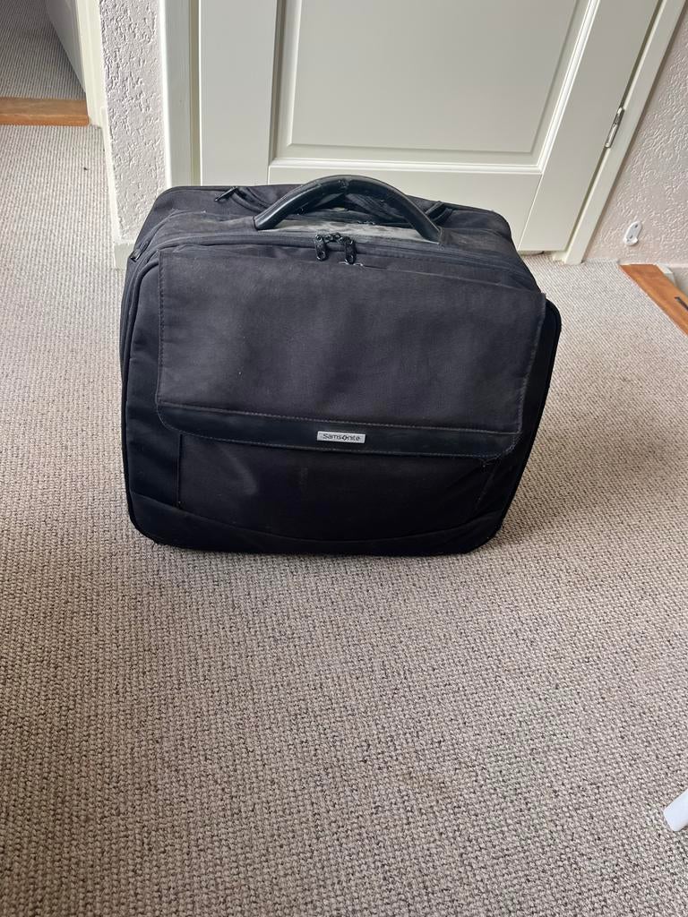 Samsonite Laptop Trolley - Zwart, Sieraden, Tassen en Uiterlijk, Koffers, Gebruikt, Overige materialen, Minder dan 50 cm, Minder dan 35 cm