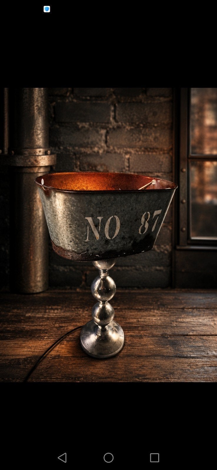Vintage lamp, Ophalen, Rond
