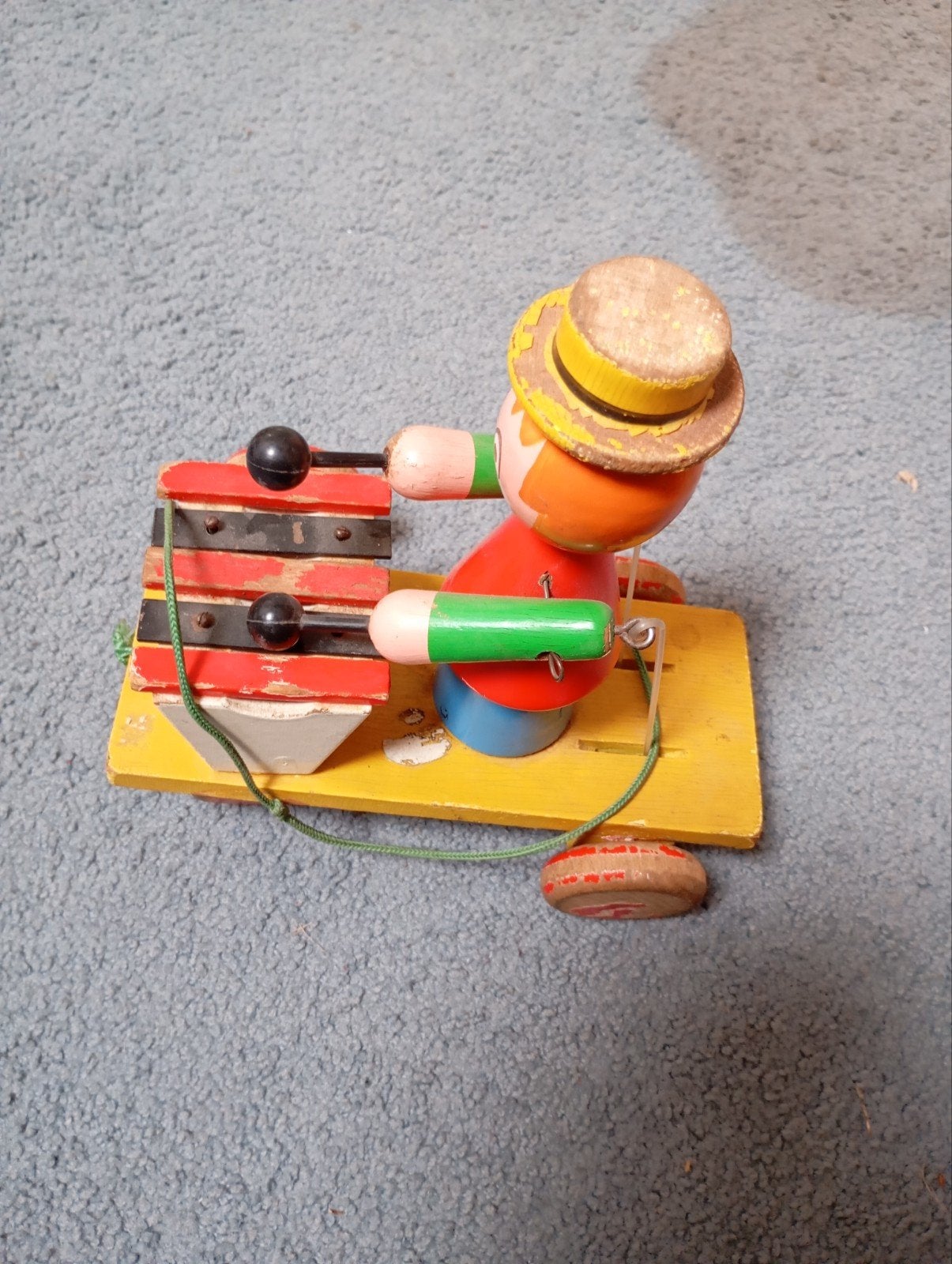 Vintage Trommel voertuig speelgoed kind, Ophalen of Verzenden