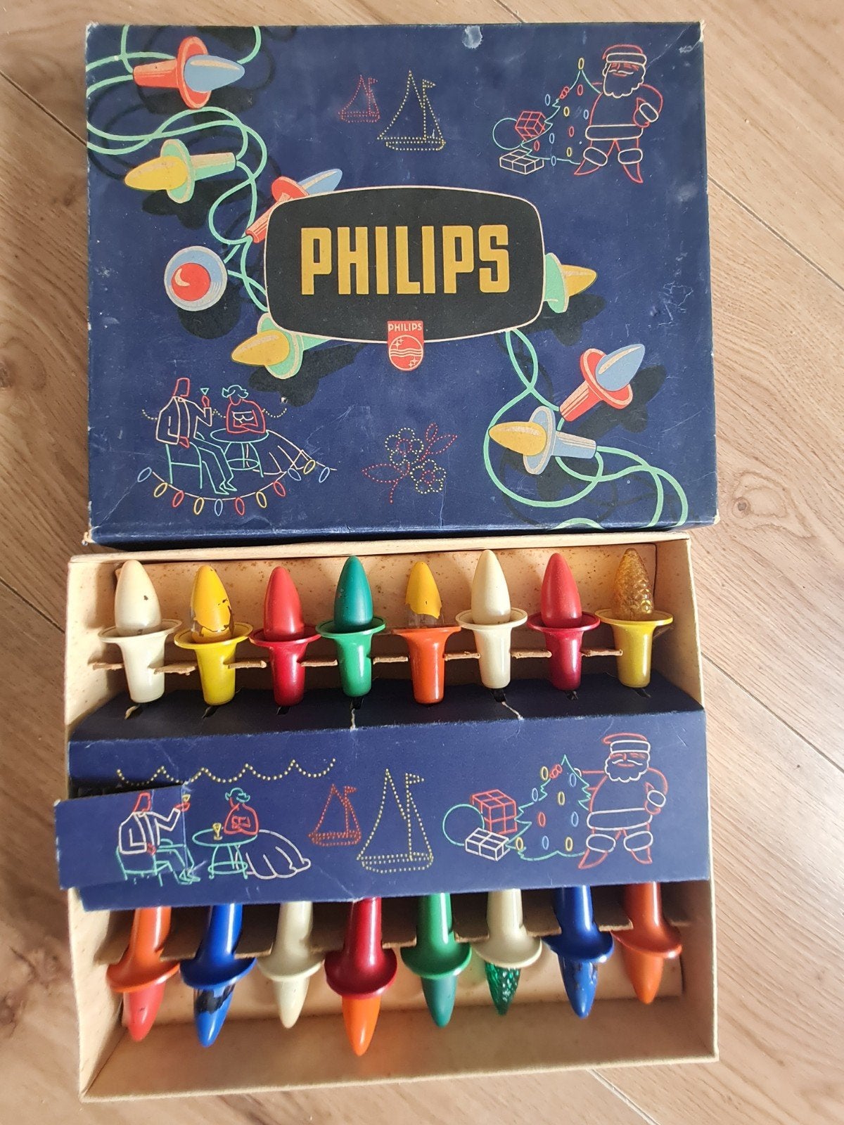zeldzame antieke / oude kerstverlichting van Philips, Diversen, Ophalen of Verzenden