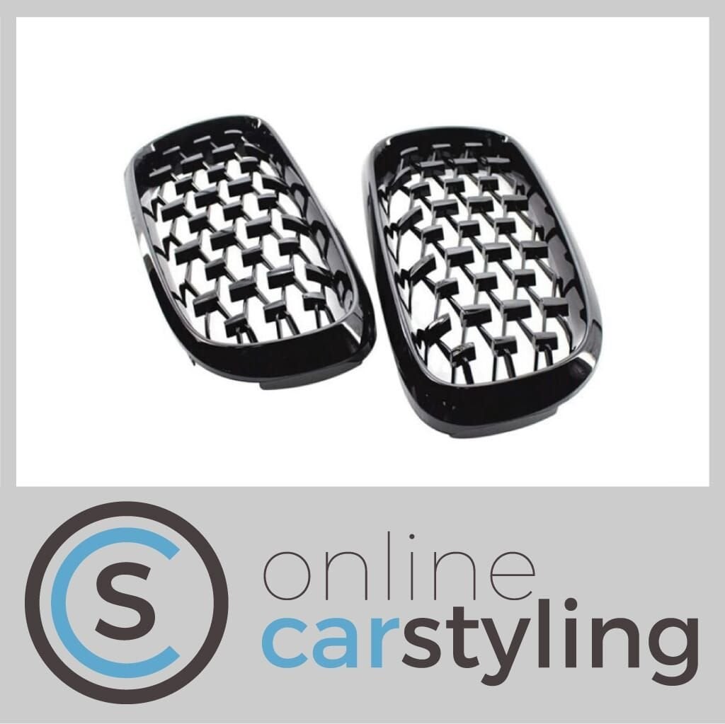 Grill Nieren Set BMW X5 E70 Diamant Style Glossy Black, -, -, Nieuw, Ophalen of Verzenden