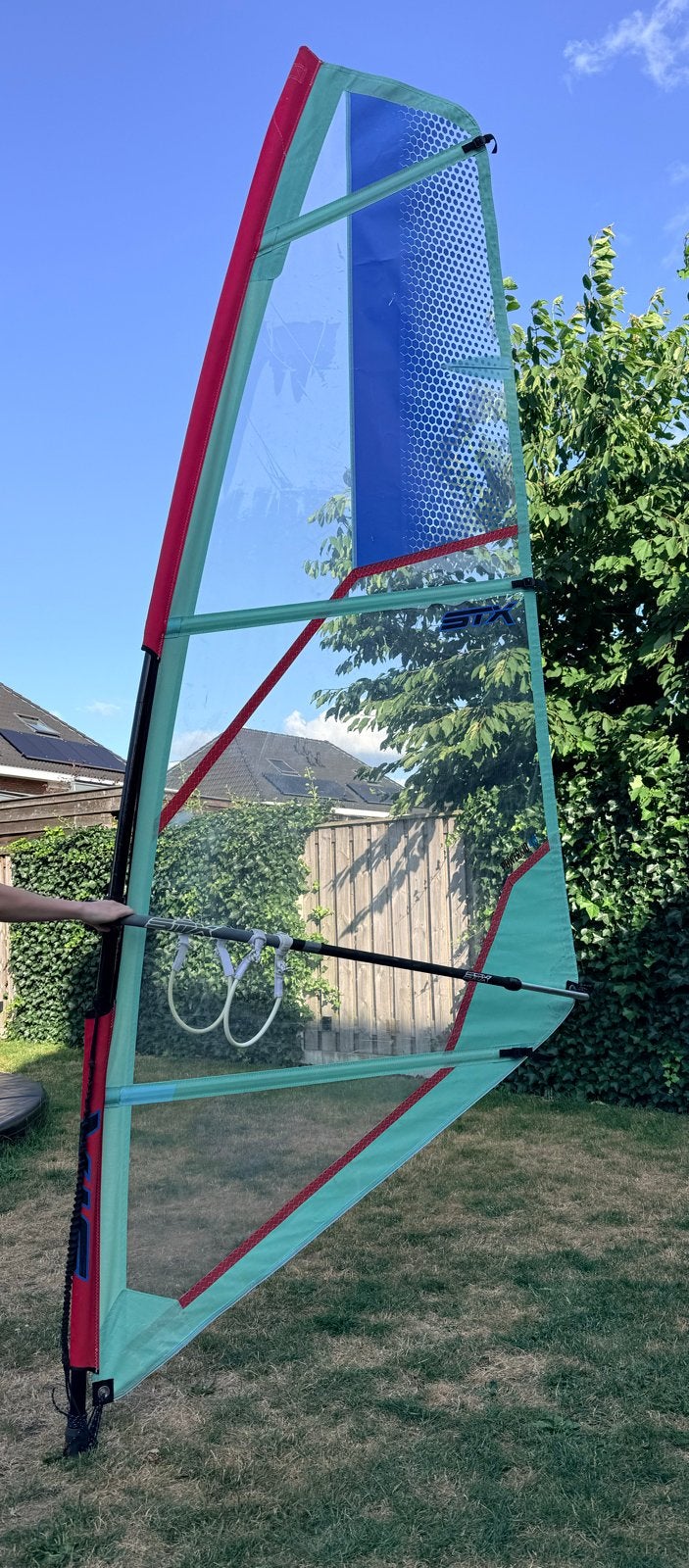 STX Powerkid 4.0 Windsurfzeil complete tuigage, Watersport en Boten, Gebruikt, 3.5 tot 5 m², Ophalen of Verzenden, Zeil