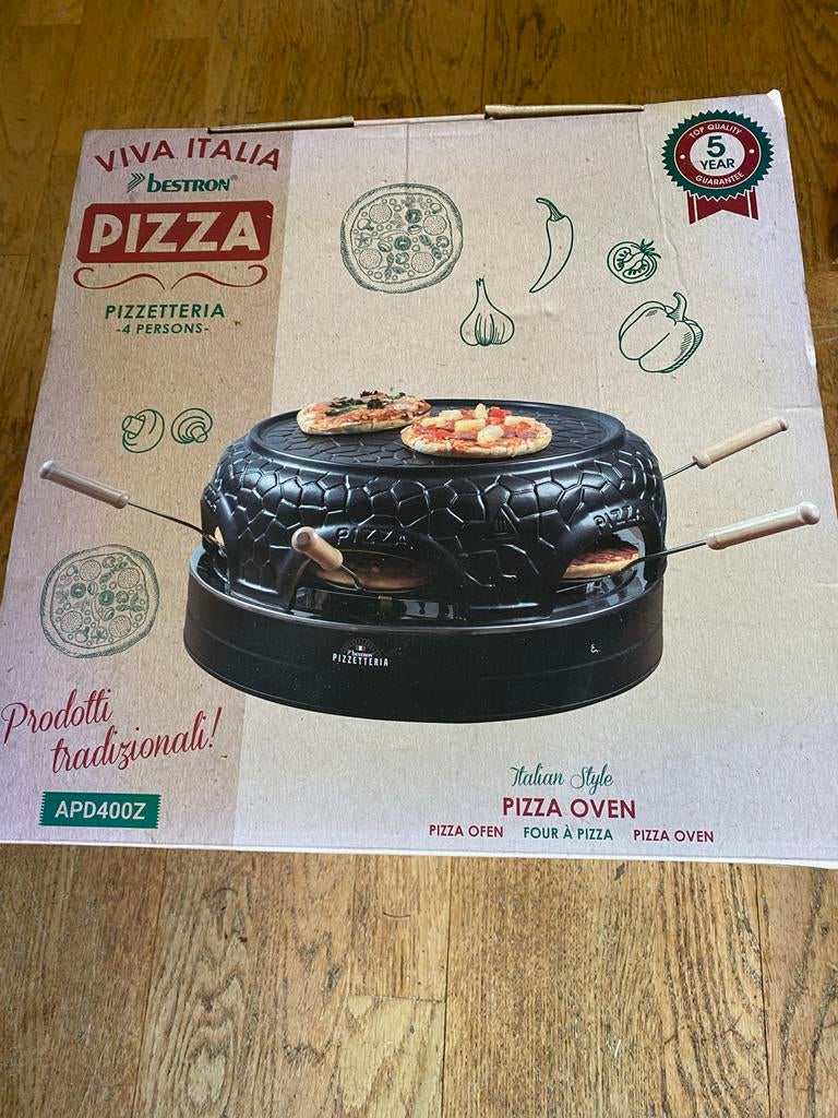 Bestron Pizzarette Pizza Oven voor mini pizza’s, Ophalen of Verzenden