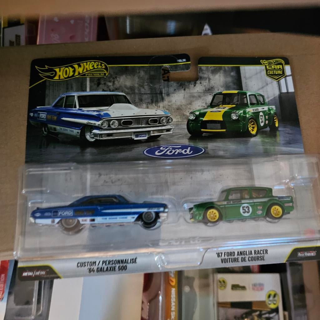 Hot Wheels Premium Ford Car Culture Set - Galaxie & Anglia, Nieuw, Ophalen of Verzenden, Mattel, Mattel, Inc., 636 Girard Avenue, East Aurora, NY 14052, USA