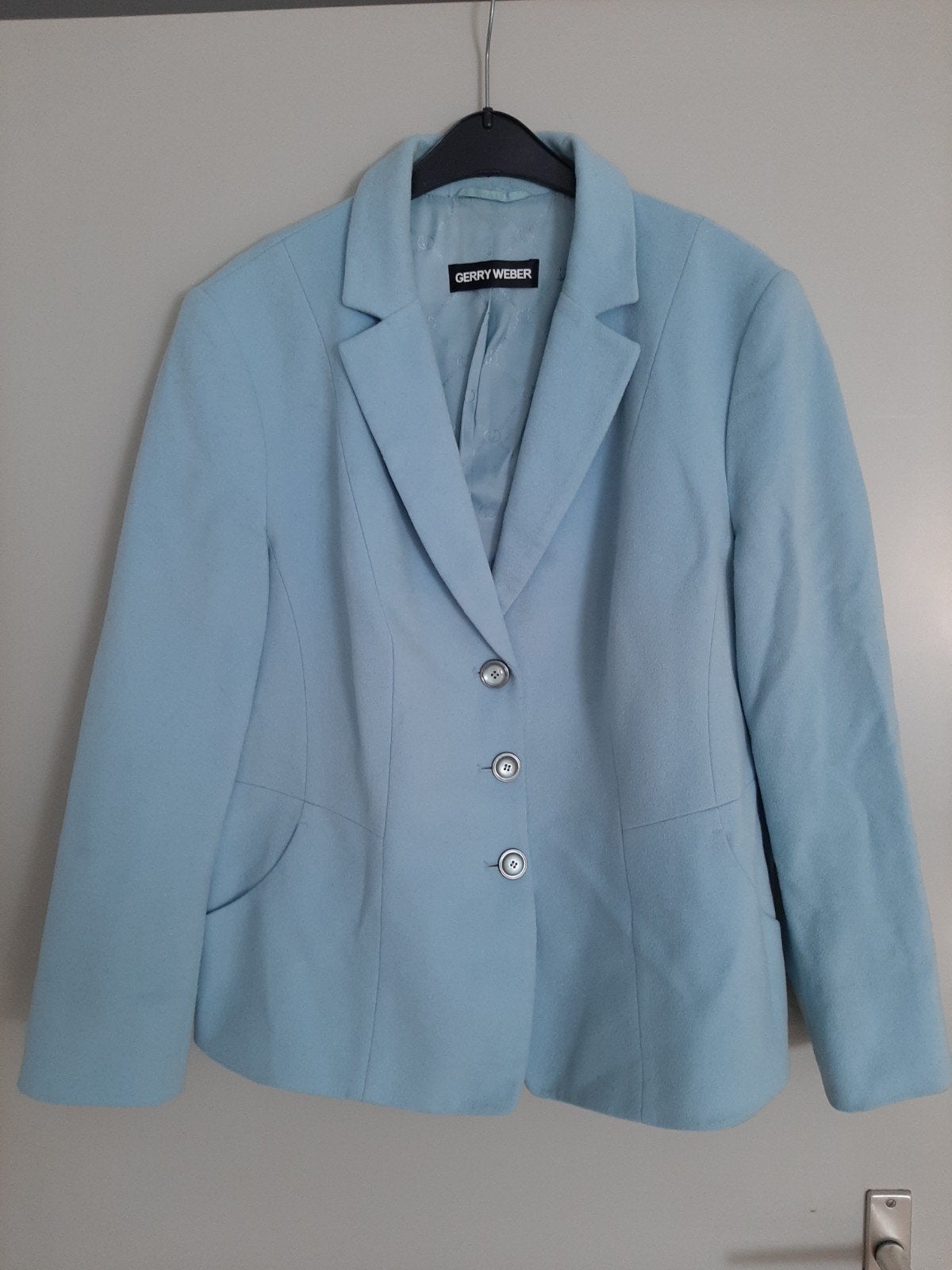 lichtblauwe dames blazer, Gerry Weber, maat 44, Blauw, Maat 42/44 (L), Ophalen of Verzenden, Zo goed als nieuw