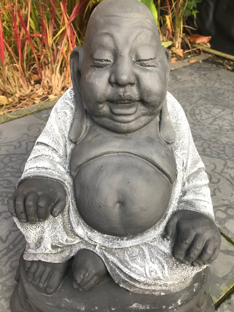 Chinese keizer boeddha chinees beton voor binnen of buiten, Tuin en Terras, Tuinbeelden, Ophalen, Verburgt Vintage, Nieuw, Boeddhabeeld