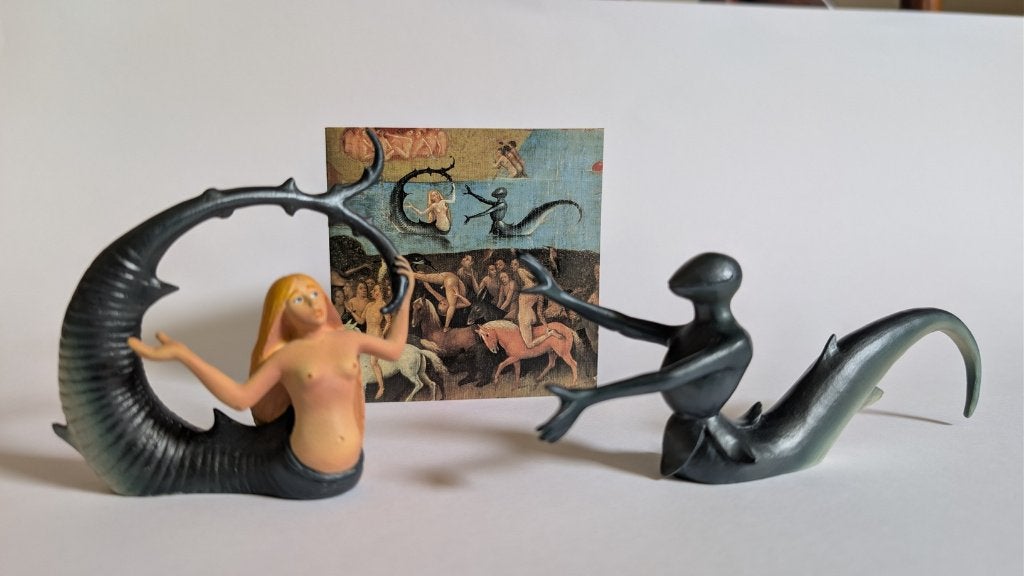 Beeldjes Jheronimusch Bosch, Verzamelen, Beelden en Beeldjes, Ophalen of Verzenden, Zo goed als nieuw, Overige typen
