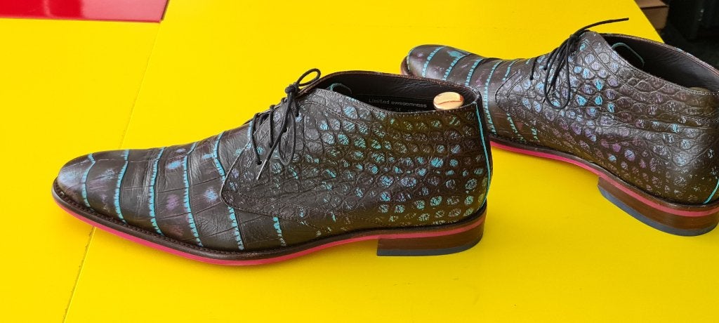 Floris Van Bommel half hoog schoenen met blauwe kleur 44, Kleding | Heren, Schoenen, Floris van Bommel, Zo goed als nieuw, Veterschoenen