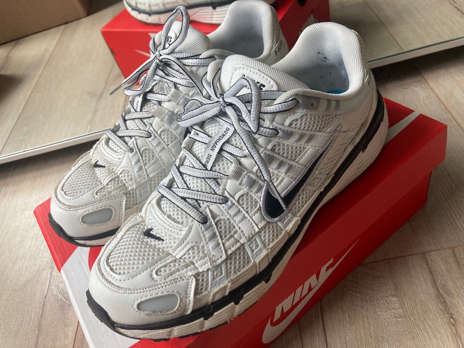Nike P6000, Verzenden, Wit, Sneakers of Gympen, Zo goed als nieuw