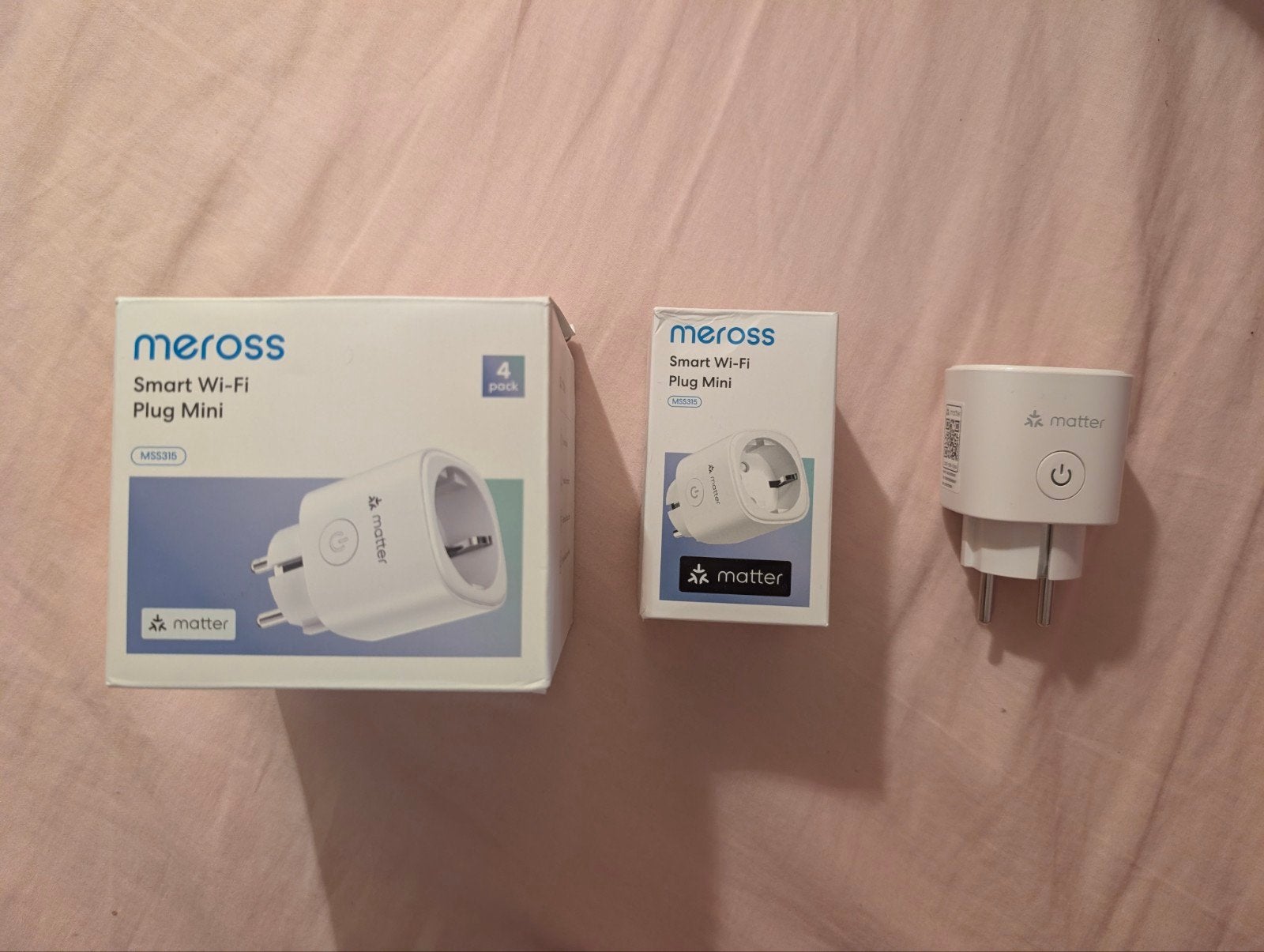 5x Matter Smart Plug, Kunststof, Ophalen of Verzenden, Zo goed als nieuw, Modern