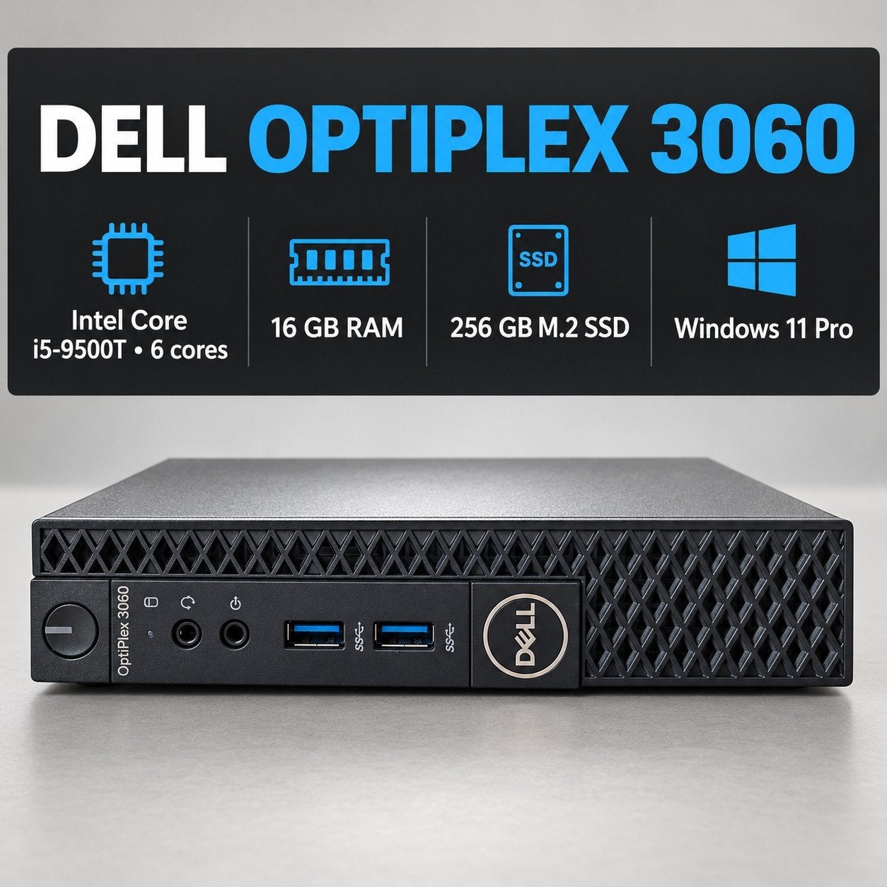 Dell Optiplex 3060 i5 9500t 16gb ram 256gb SSD Win11, Computers en Software, Ophalen of Verzenden, Dell, HDD, Met videokaart