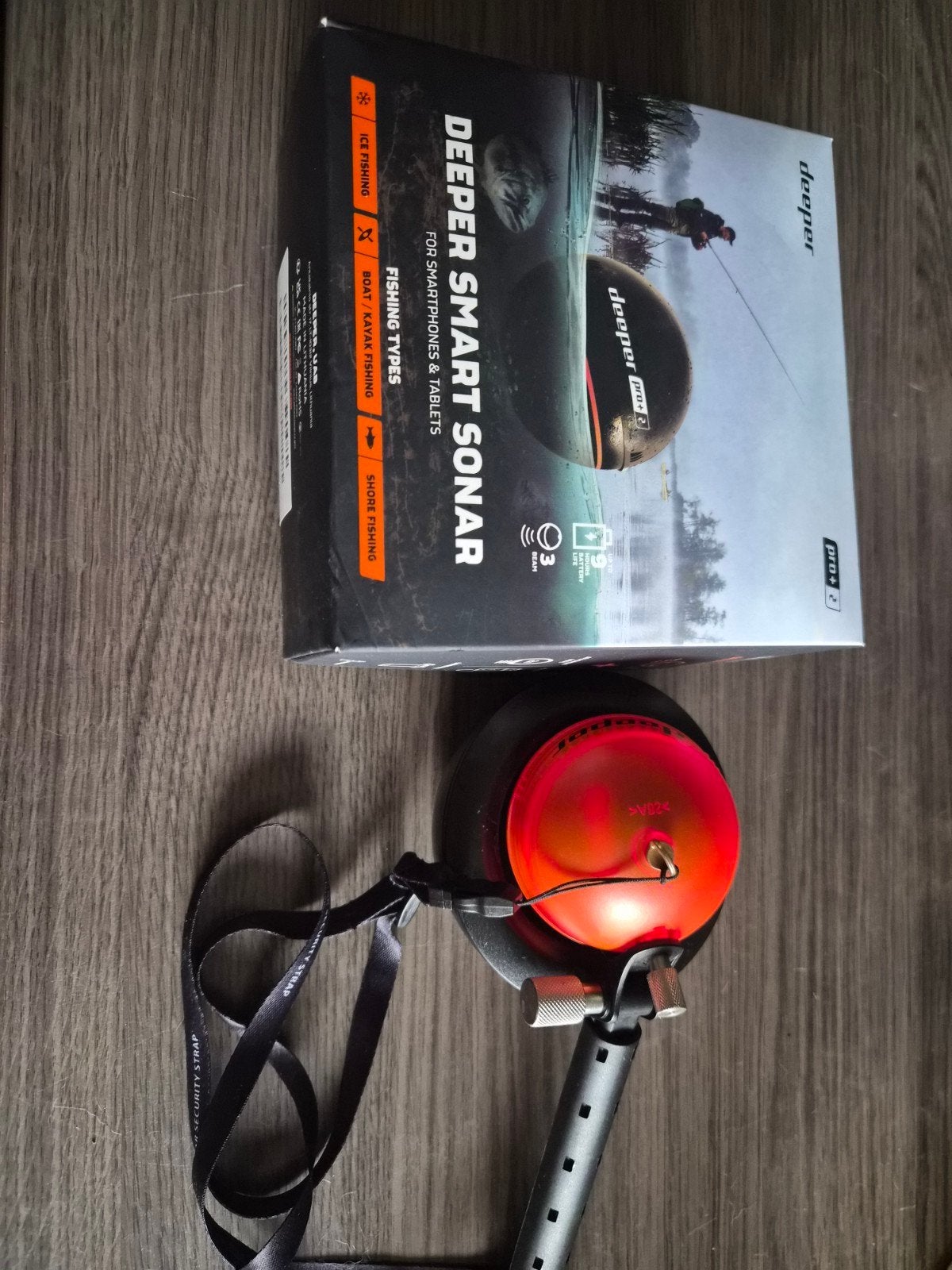 Deeper Smart Sonar PRO+ 2 met zwarte kap, Watersport en Boten, Ophalen of Verzenden, Zo goed als nieuw