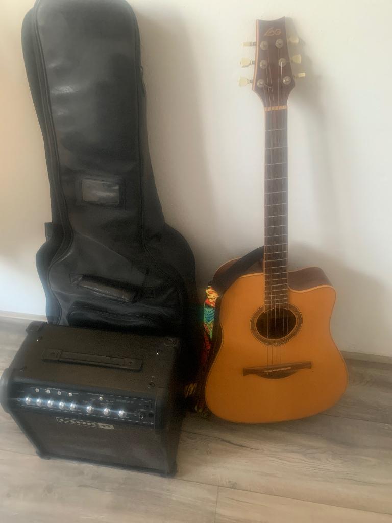 elektrisch akoestisch gitaar, Ophalen, Zo goed als nieuw, Overige typen, Met koffer