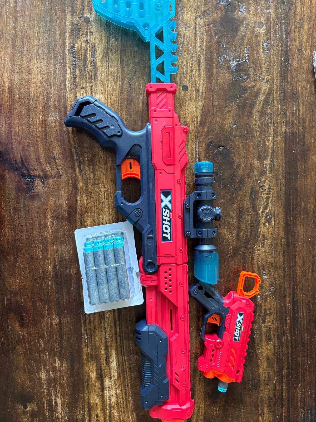 X-Shot speelgoedgeweer set met extra pijltjes, Ophalen, Zo goed als nieuw, Jongen of Meisje