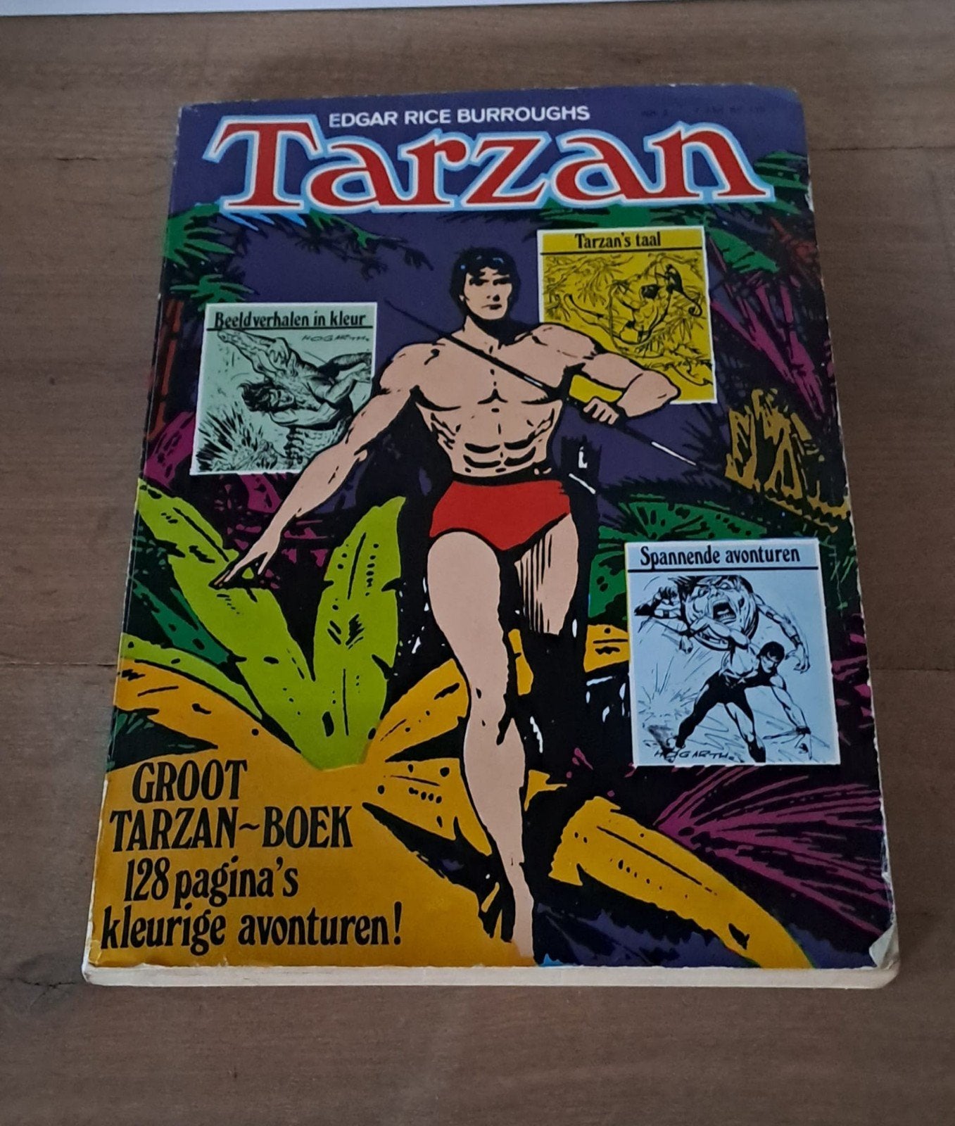 Groot Tarzan Boek - Jaren '60/'70 - 128 pagina's - Kleur, Boeken, Ophalen of Verzenden