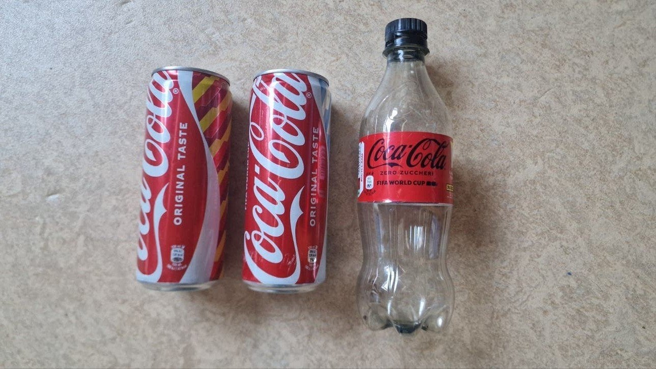 Coca-Cola FIFA World Cup blikjes en flesje, Ophalen of Verzenden, Gebruikt