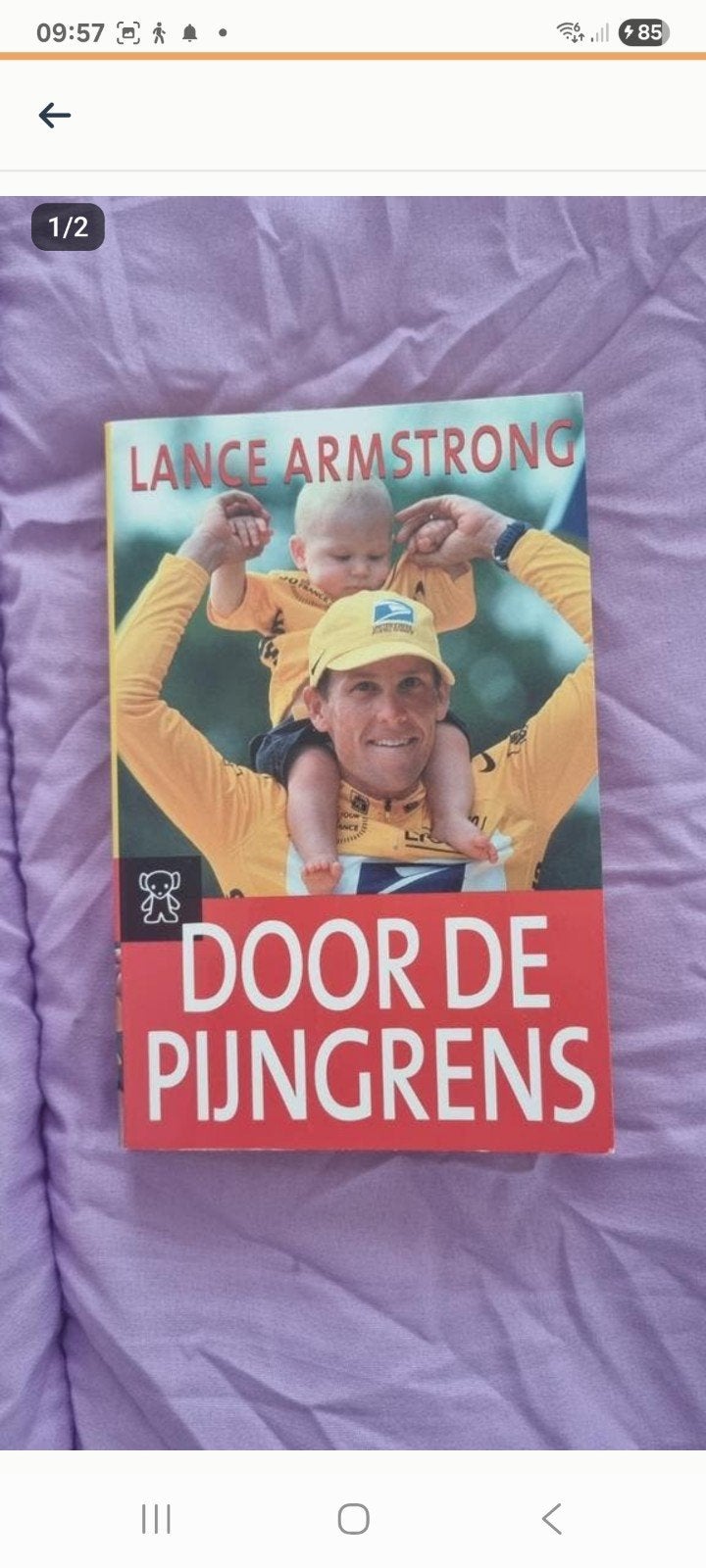 Door de Pijngrens - Lance Armstrong (Boek), Boeken, Ophalen of Verzenden, Gelezen, Lance Armstrong