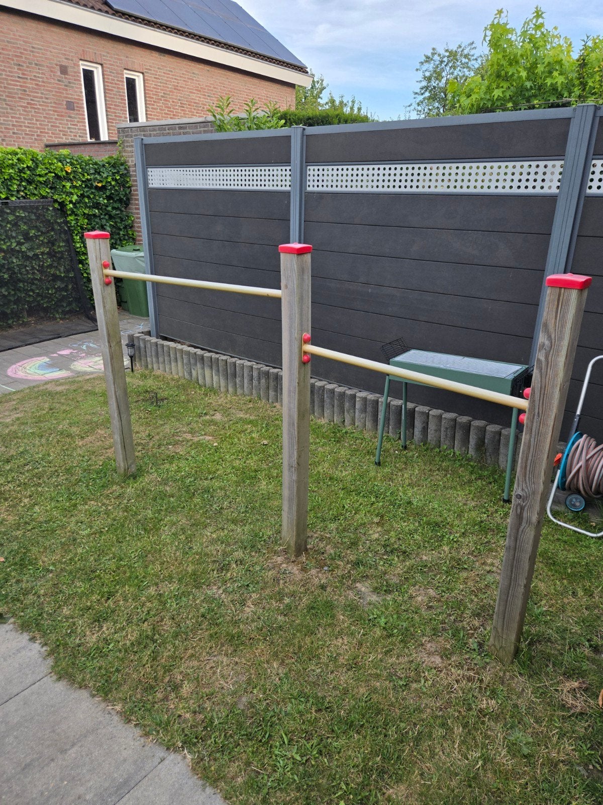 Stevig houten klimrek / rekstangen voor kinderen, Kinderen en Baby's, Speelgoed | Buiten | Speeltoestellen, Ophalen, Gebruikt