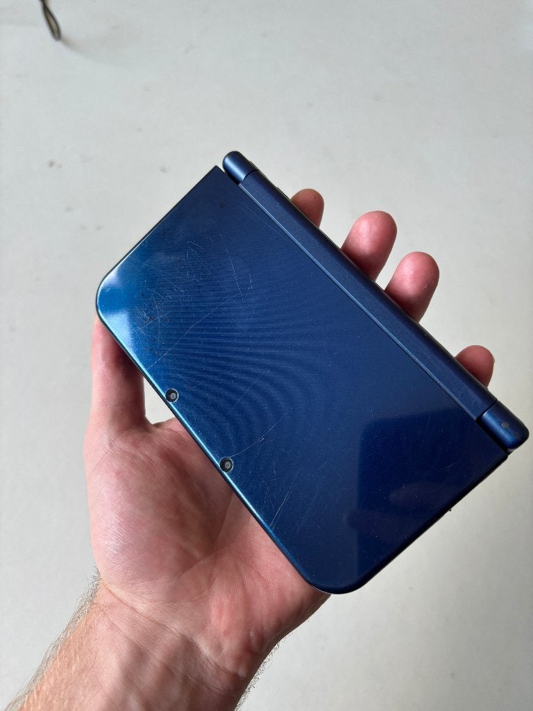 New Nintendo 3DS XL Metallic Blue, Spelcomputers en Games, Spelcomputers | Nintendo 2DS en 3DS, Verzenden, Gebruikt, Blauw, 3DS XL