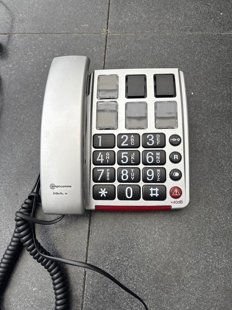 amplicomms BigTel 40 Plus senioren/dementie telefoon, Ophalen, 1 handset