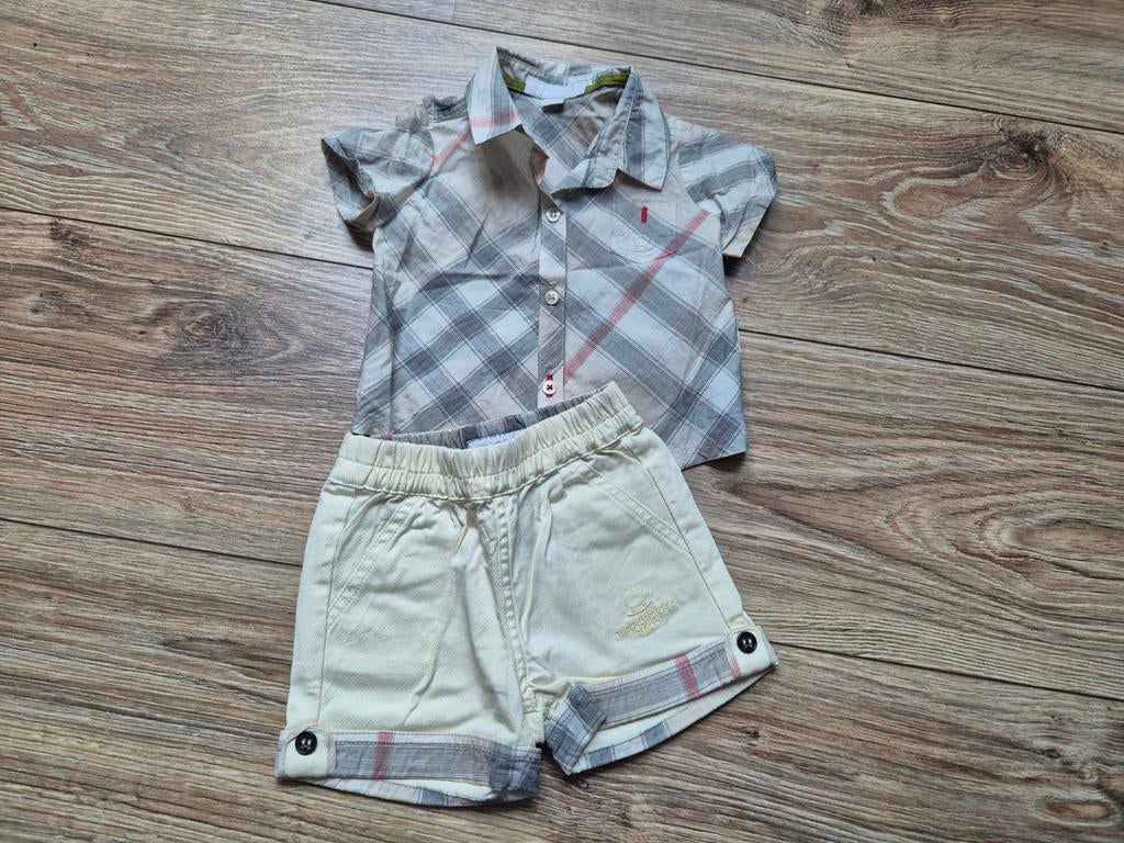 Burberry zomersetje maatje 62 nieuw, Nieuw, Ophalen of Verzenden, Setje, Jongetje
