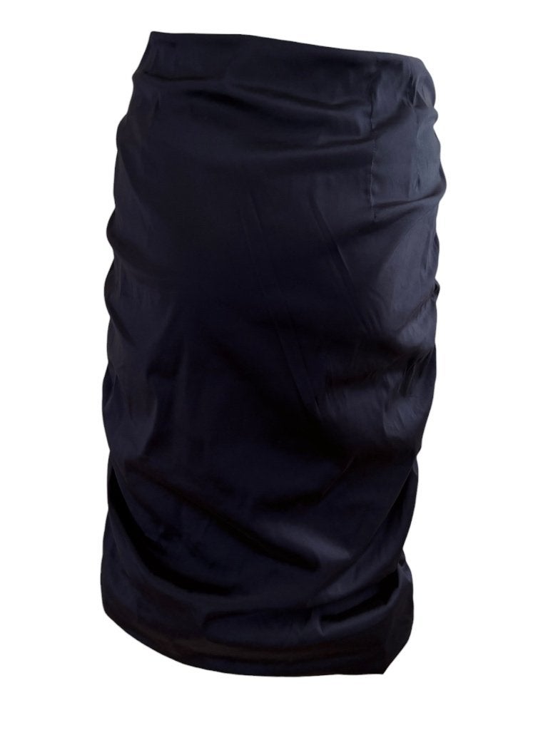 Moq rok L, Kleding | Dames, Zwart, Ophalen of Verzenden, Zo goed als nieuw, Onder de knie